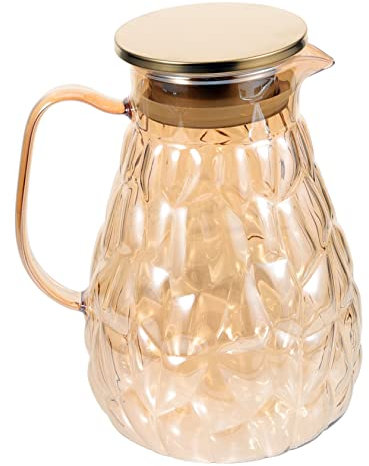 HOLIDYOYO jarra de agua fría de vidrio jarra con tapa jarras de jugo de jarra mezcladora té botella de agua garrafas de te tetera de gran capacidad bote de jugo Acero inoxidable
