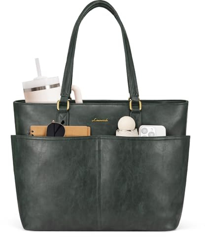 LOVEVOOK Laptop Handbags for Women, 15.6 Large Tote Bags, Ladies Work Bag