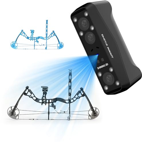 EINSTAR Rockit 3D-Scanner, WLAN 6, 90 FPS, Marker-frei, Vollfarbe | 7+38 Blaulaser & NIR, für 3D-Druck, CAD, Reverse Engineering