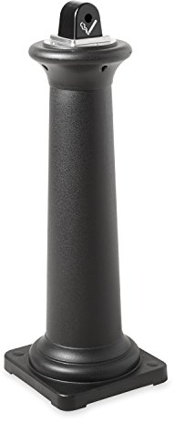 Rubbermaid Commercial Products GroundsKeeper Tuscan Ash Bin - Black