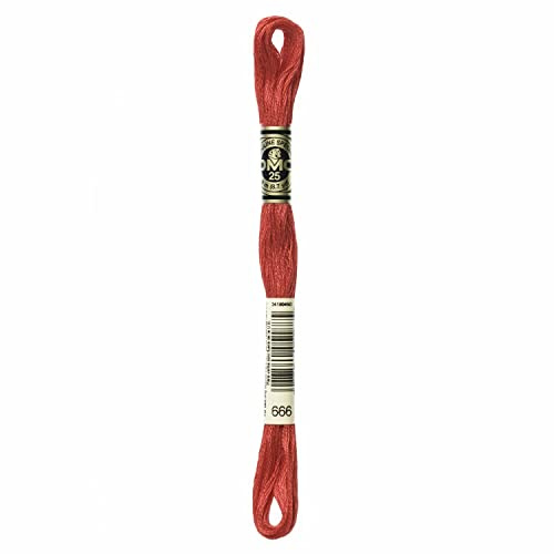 DMG Plaid Cotton Thread, Variegated for Stitching, 8 Metres 12-Pack Christmas / red