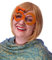PartyDeco OKR9-50 Brille in Form der Zahl 50, Orange, Taglia Unica