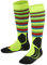FALKE Unisex Kinder Skisocken SK2 Intermediate Stripes K Kh Wolle Funktionsmaterial warm dick 1 Paar, Gelb Lightning 1690, 27-30