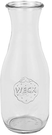 WECK - LOT DE 6 BOUTEILLES A STERILISER 500 ML EN VERRE