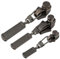 Kit di riparazione per cerniera lampo, in nichel, nero Fixnzip , Graphite, Small, Medium & Large