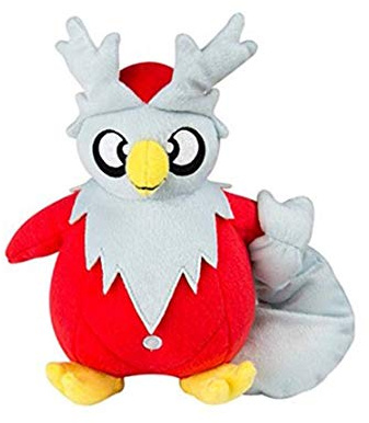 Pokemon Offizielles Delibird Plüschtier, 20,3 cm, Mehrfarbig