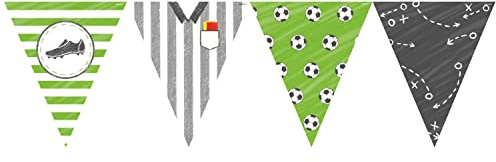 Amscan 9903019 – Kicker-Fußball-Party-Wimpel-Banner – 4 m