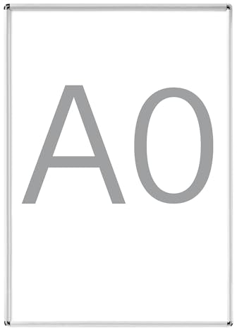 kaiserkraft | Display-Klapprahmen | Aluminium | VE 2 Stk | für DIN A0