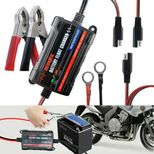 Riloer Automatic Trickle Battery Charger - 6V/12V 1000mA Smart Battery Charger Starter for Car Motorcycle