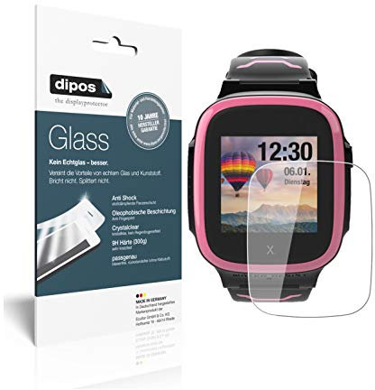 dipos I 2X Displayschutz klar kompatibel mit Xplora X5 Play Schutzfolie 9H Anti-Shock