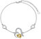 LONAGO Fuchs Armband 925er Sterling Silber Süßer Fuchs Tier Armband Schmuck für Frauen