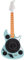 Beatfoxx GT-26 TQ Rory Plattenspieler in E-Gitarrenform - Vertikal Retro Vinyl Turntable mit Riemenantrieb - Schallplattenspieler mit Bluetooth & AUX - 3 Geschwindigkeiten