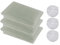 Taylor & Brown Window Screen Mosquito Netting,3 Pack Fly Screen Window DIY Self-Adhesive Insect Mesh Curtain Bug Bee Protector 1.3m x 1.5m Inches with 3 Rolls Hook Sticky Tape (3 x Grey)