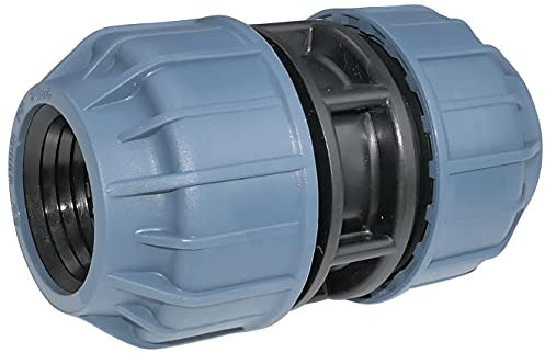 AERZETIX - C51859 - Manchon/raccord de réparation à compression Ø40mm 10 bars pour tuyau d'eau - connecteur/réparateur de tuyau d'arrosage/d'irrigation - en polypropylène