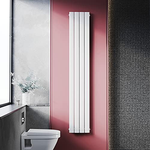 ELEGANT Heizkörper 1800 x 308 mm Heizkörper schmal hoch Heizkörper weiß Einlagig Vertikal Heizkörper Bad Design Heizkörper