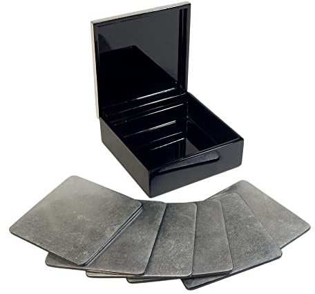 LAQ Design Sottopiatto - Set di 7 piatti quadrati