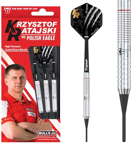 Bull's Krzysztof Ratajski Soft Dart, Brass Silver 18g