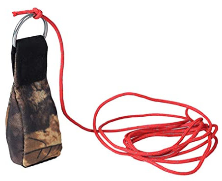 Throw Weight Bag Safety Rope Throwing Bag Outdoor Sports Arborist Tree Rock Climbing Spelunking Stainless Steel Throwing Bag Camouflage