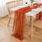AOKSUNOVA Tischläufer Terracotta Chiffon Tischläufer Hochzeit 75cm x 4m Tischläufer Stoff Tüll