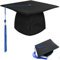 BOOSHMall Bachelor hut, Abschluss Hut Doktorhut Graduation Hat Absolventenkappe Bachelor Absolventenhut für Abschlussfeiern vom Studium, Abitur, Hochschule, Universität - Blau