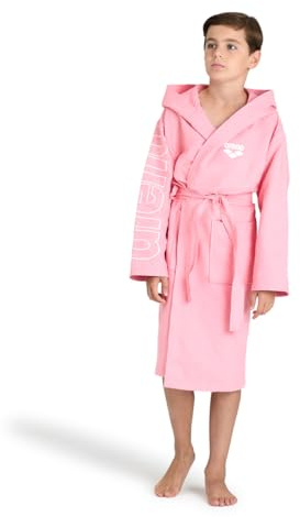 arena Zeal Plus Junior Accappatoio Bambino e Bambina in Microfibra, Accappatoio Microfibra con Cappuccio e Tasche, Accappatoio Unisex ad Asciugatura Rapida, Comodo e Leggero