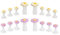 Zehentrenner Silikon 16 Stücke Gel Zehenspreizer Werkzeug Zubehör Blumen Muster Wiederverwendbar für Nagellack Maniküre Pediküre Herren Damen Salon Zuhause Weiß Lila
