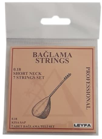 Professionelle Baglama Saz Saiten für kurzen Hals mit 3 Tezene-Plektren