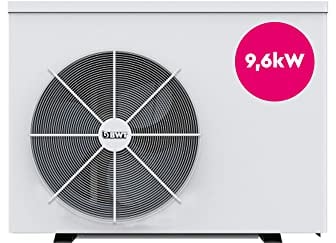BWT myPOOL Inverter Wärmepumpe 96 inkl. Bypass-Set | Leise Wärmepumpe Zur Pool Beheizung & Enteisung | Für Salzelektrolyseanlagen Geeignet | Mit Abdeckplane | Lange Lebensdauer | 9,6 kW