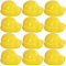 Blcculi Bauhelm für Kinder,Schutzhelm Kinder Bauparty-Hüte Spielzeug,Bauarbeiterhelm Kinder,Safety Helmet Yellow,Weiche Gelber Bauhelm für Kinder,Bauparty Anziehzubehör(Gelb,12 Stk)