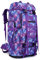 KXBUNQD Wasserdichter Camping Wandern Rucksack 70L/100L Molle Rucksack Großer Tagesrucksack für Reisen, Lila Camouflage