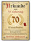 Tigerlino® Personalisierte Urkunde zum 70. Geburtstag Geburtstagsurkunde Jahrgang 1955 Geschenk Männer Frauen 70 Jahre Geburtstagsgeschenk Geburtstagskarte 70. Geburtstag Geschenkidee personalisierbar