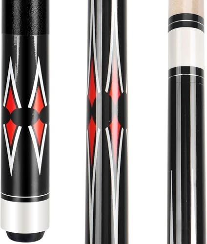AKLOT Pool Queue, Pool Queues 58 Queue Sticks Pool Cue Erwachsene Kanadischer Ahornholz Queue Stick Pool Cues für Professionelle Billardspieler 1 Stück
