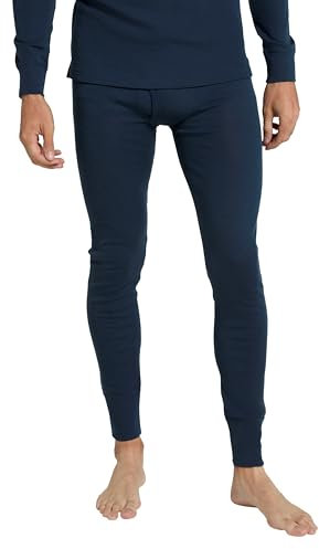 Mountain Warehouse Mens Merino Thermal Base Layer Trousers - Lightweight Mens Pants, Antibacterial, Breathable Bottoms - for Camping in Petrol 4XL