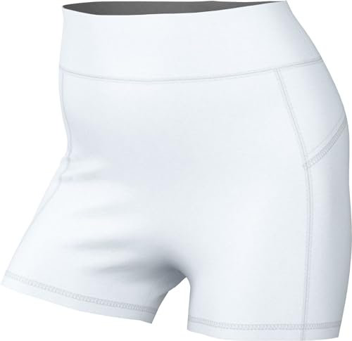 Nike Damen Shorts W Nkct Df Advtg Balshrt Reg, White/Black, FD5664-100, S