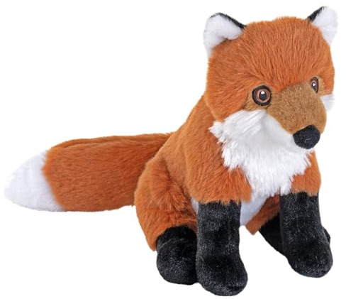 Wild Republic Cuddlekins Eco Mini Rotfuchs, Kuscheltier, 20 cm, Plüschtier, Füllung besteht aus gesponnenen recycelten Wasserflaschen, umweltfreundlich