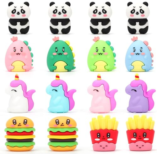 VICHOS 16Pcs Temperamatite, Gadget Compleanno Bambini, Sacchetti Regalini Fine Festa Compleanno Bambino Invitati, Pignatta Regalo Compleanno Bambina