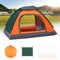 Lishetimig Camping Tent,Automatic 2-3 Man Person Instant Tent,Pop Up Tent, Lightweight, Waterproof, Easy Set Up for Outdoor Camping, Hiking, Mountaineering, Beach, Include Carry Bag (Orange&Green)