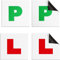 Magnetic L & P Plates Learner and Passed Pack of 4 Highway Code UK Road Legal for Cars & Motorcycles