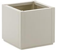 Kreher® XL Pflanzkasten Blumenkasten mit strukturierter Oberfläche aus Kunststoff Größen. Top für Garten, Terrasse und Balkon! (1 x Pflanzkasten (schmale Version) in Beige)