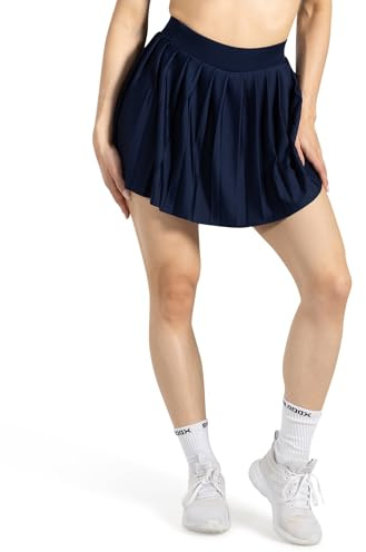 SMILODOX Tennisrock Damen Cindra, SoftFeel High Waist Skort mit Faltenschnitt, atmungsaktiv & elastisch, Kurze Hose leicht & schnelltrocknend, ideal für Tennis, Training & sportliche Freizeitlooks