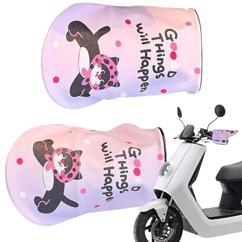 zjhukfmc Manchons de Guidon pour Quad - Lot de 2 Gants en Maille pour Motos - Protection Solaire pour Scooter, Motoneige et Moto - Confort Extérieur avec Matière Respirante