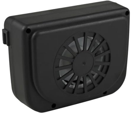 Gatuida Ventilateur de Solaire Pratique Extracteur Air et Refroidisseur pour Véhicules Noir