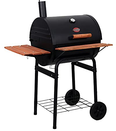 Char-Griller Wrangler 2123 traditionelle Fass-Form, Schwarz, 50 H x 29 W x 35 L