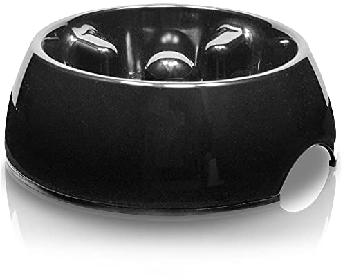 Dogit Gamelle Anti Etouffement Moyen Modèle 600 ml Noir
