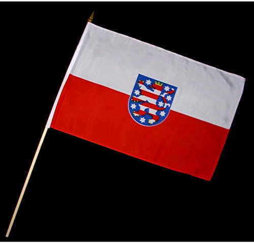 Everflag Stock-Flagge 30 x 45 : Thüringen
