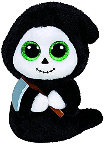 Ty 41127 - Grimm - Geist mit Sichel und Glitzeraugen, 15 cm, Beanie Boo's, Halloween limitiert