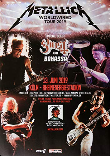 Metallica - Worldwired, Köln 2019 » Konzertplakat/Premium Poster | Live Konzert Veranstaltung | DIN A1 «