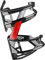 ELITE Prism Resin Side-Loading Bottle Cage - Matt Black/Red, Left Sided Entry/Bicycle Cycling Cycle Biking Bike Mountain Road Plastic Lightweight Water Bidon Flask Carrier Holder Bracket Part