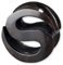 viva-adorno 1 Stück S Plug Flesh Tunnel S Form Büffel Horn schwarz Ohr Piercing 6-12mm HTS, 6mm