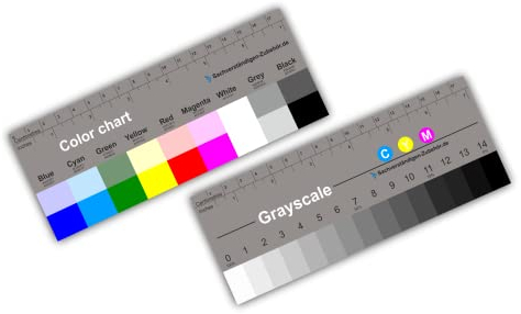 Sachverständigen-Zubehör® Stufengraukeil als [Farbkarte] 18 cm | Profi Belichtungsmesser | Fotografie Tonwertkorrektur Farbfächer | ColorChecker | Farbkarten | Farbrad Bearbeitungsprogramm